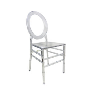 Clear O Back Resin Chair