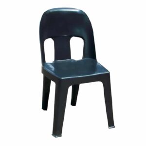 Plastic party chair heavy duty black